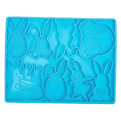 KOCKSHION Schlüsselbund -Anhängerformen mit Stichworte hasenanhänger hasen form Giessform Silikon schlüsselanhänger schlüsselringform selber machen kreative Schlüsselbundform Kieselgel Blue von KOCKSHION