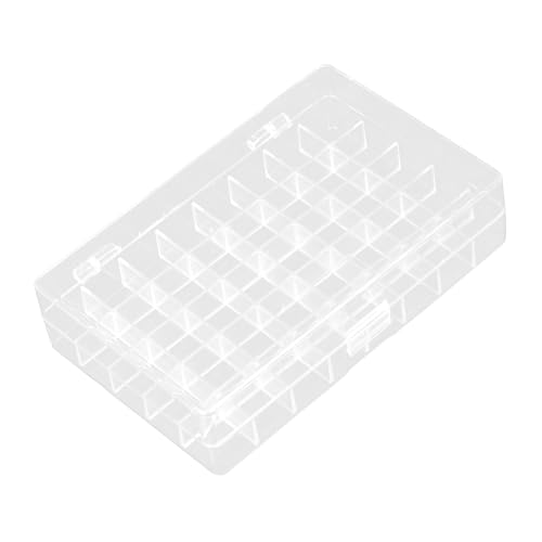 KOCKSHION Transparente Organizer-box: Aufbewahrungsbehälter Aus Acryl Mit 40 Fächern Und Deckel Für Bastelbedarf, Schmuck, Perlen, Malwerkzeuge Und Kleine Accessoires von KOCKSHION