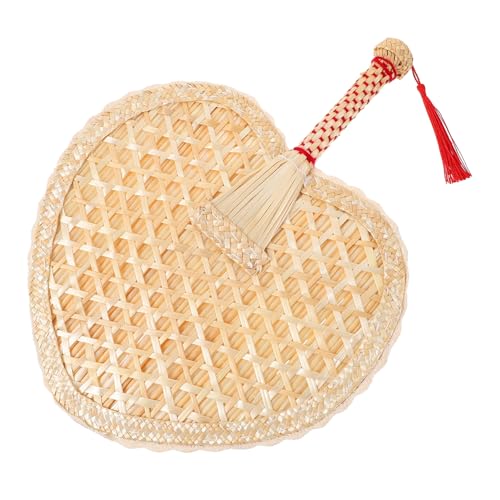 KOCKSHION Woven Fan aus Handgefertigter Chinesischer Handfächer im Vintage Stil für Sommerliche Kühlung und Dekoration Praktisch und Tragbar für Drinnen und Draußen von KOCKSHION