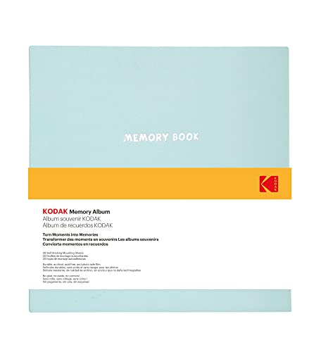 KODAK Memory Book - Selbstklebendes Fotoalbum, 20 plastifizierte Seiten mit Farb- und Lichtschutz, Flanellumschlag, Format 23,5x27 cm, für Fotos 3R/4R/5R - Grün KODAK Memory Book - Selbstklebendes Fotoalbum, 20 plastifizierte Seiten mit Farb- und Lichtschutz, Flanellumschlag, Format 23,5x27 cm, für Fotos 3R/4R/5R - Grün von KODAK
