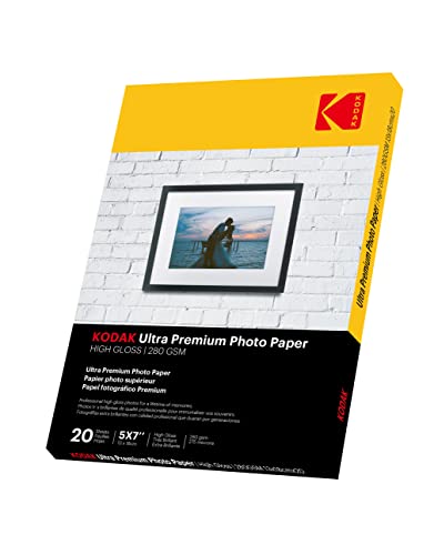 KODAK Ultra Premium Kodak glänzend fotopapier, 280 g/m2, 20 Blatt für Tintenstrahldrucker, 13 x 18,20 blatt photopapier Fotokarten Photokarten Sofort Trocken Wasserfest Hochweiß fotoblätter KODAK Ultra Premium Kodak glänzend fotopapier, 280 g/m2, 20 Blatt für Tintenstrahldrucker, 13 x 18,20 blatt photopapier Fotokarten Photokarten Sofort Trocken Wasserfest Hochweiß fotoblätter von KODAK