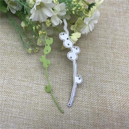 Metall-Stanzformen, 10,8 x 2,5 cm, Obstblätter, Zweig, Metall-Stanzformen für Scrapbooking, Dekoration, Prägung, Handarbeit, Vorlage von KOFORULAIG