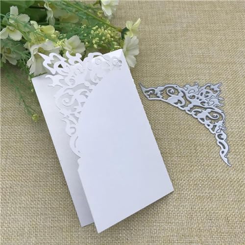 Metall-Stanzformen, 11,1 x 5 cm, Spitzen-Metall-Stanzformen für Scrapbooking, Prägung, Fotoalbum, Karten, Dekor-Schablonen von KOFORULAIG