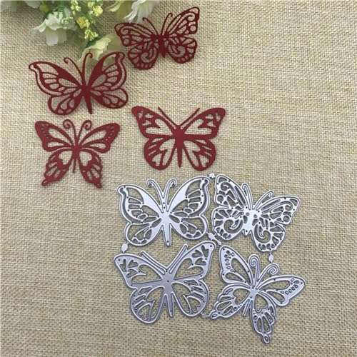 Metall-Stanzformen, 11,7 x 10,2 cm, Schmetterling, Metall-Stanzformen für Scrapbooking, Fotoalbum, Prägung, Papier, Karten, Dekoration, Handwerk von KOFORULAIG