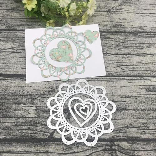 Metall-Stanzformen, 12,3 x 12,3 cm, Spitzengirlande, Metall-Stanzformen für Scrapbooking, Album, Papier, Karten, Dekoration, Handwerk von KOFORULAIG