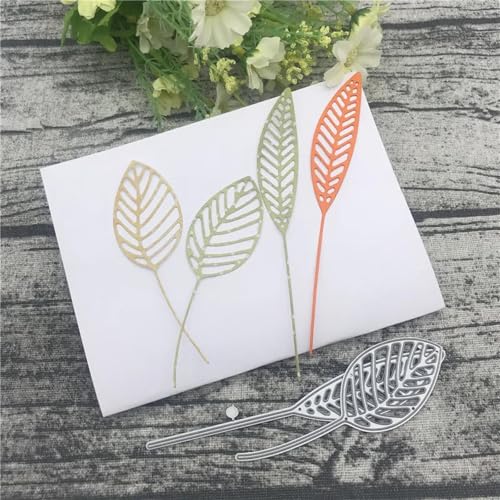 Metall-Stanzformen, 13,4 x 5,2 cm, Blätter, Metall-Stanzformen für Scrapbooking, Alben, Papierkarten, Dekoration, Handwerk von KOFORULAIG