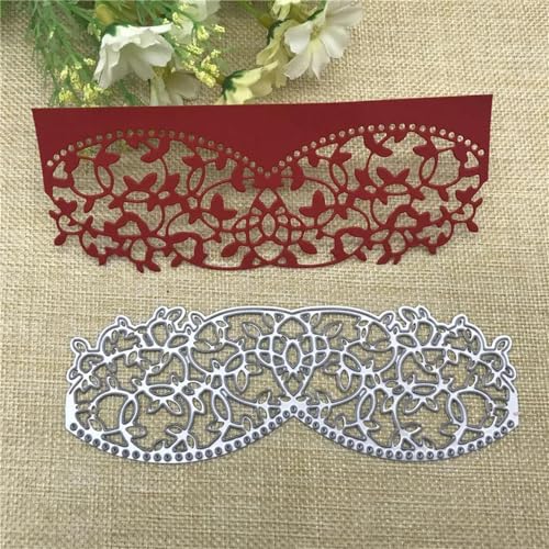 Metall-Stanzformen, 15,2 x 5,2 cm, Blumen-Design, Stanzen, Scrapbooking, Album, Papierkarten, Basteln von KOFORULAIG