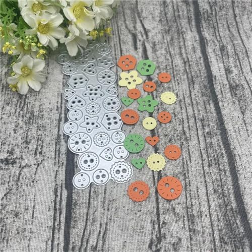 Metall-Stanzformen, 15 x 5,1 cm, Knopfrahmen, Hintergrundrahmen, Metall-Stanzformen für Scrapbooking, Alben, Prägung, Papier, Karten, Dekoration von KOFORULAIG