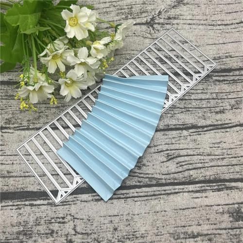 Metall-Stanzformen, 21,4 x 6,8 cm, geknitterter Kreisrahmen, Spitze, Metall-Stanzformen für Scrapbooking, Prägung, Fotoalbum, Papierkarten, Dekoration von KOFORULAIG
