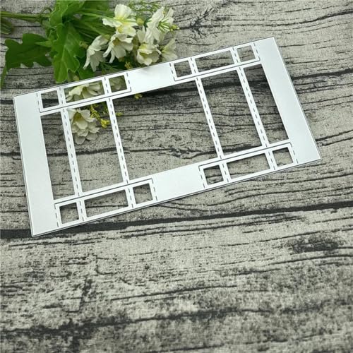 Metall-Stanzformen, 22,2 x 11,2 cm, 3D-gefaltet, ausgefallene Metall-Stanzschablone für Scrapbooking, Album, Papier, Karten, Dekoration, Handwerk von KOFORULAIG