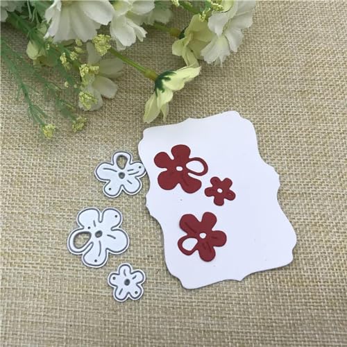 Metall-Stanzformen, 4,3 x 3,8 cm, Kirschblüten-Rahmen, Metall-Stanzformen für Scrapbooking, Dekoration, Prägung, Handarbeit, Vorlage von KOFORULAIG