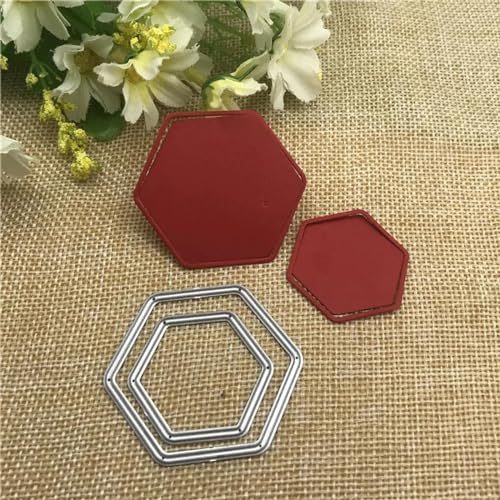 Metall-Stanzformen, 4,9 x 4,4 cm, quadratische Spitzenkante, Metall-Stanzformen für Scrapbooking, Alben, Papierkarten, Dekoration, Basteln, 2 Stück von KOFORULAIG