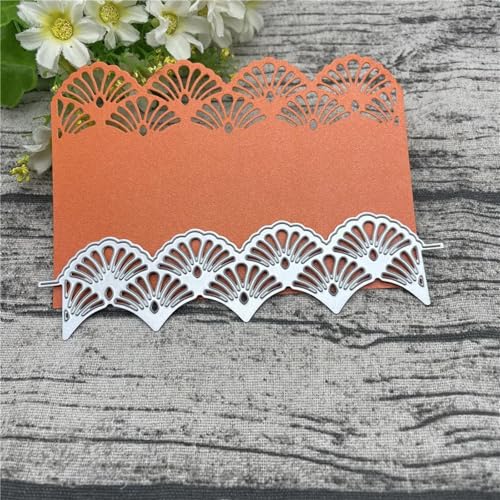 Metall-Stanzformen, 4 x 15,5 cm, Spitzenhintergrund, Metall-Stanzformen für Scrapbooking, Alben, Prägung, Papier, Karten, Dekoration von KOFORULAIG