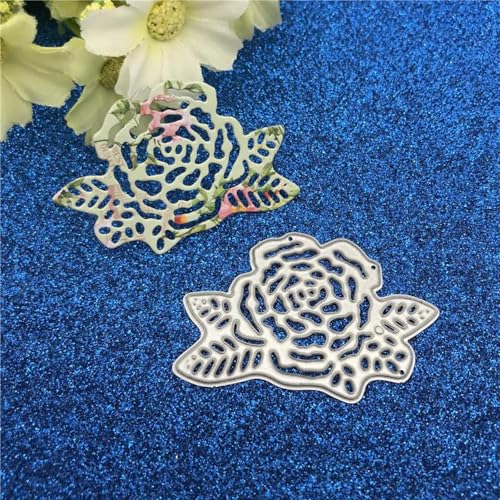 Metall-Stanzformen, 4 x 6 cm, Rosen-Motiv, Schablone, Scrapbooking, Fotoalbum, Karten, Papierprägung, Handwerk von KOFORULAIG