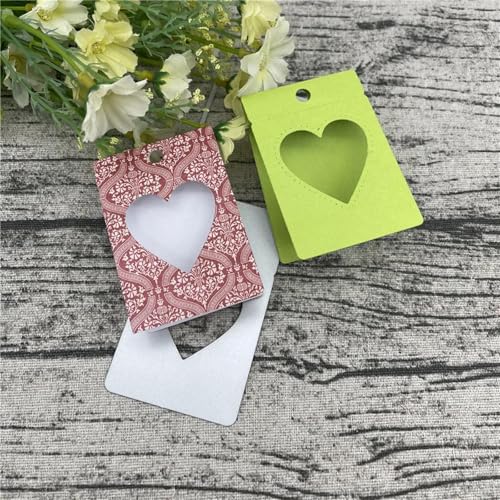 Metall-Stanzformen, 5,3 x 14,7 cm, zum Umklappen, Fensterschild, Schablonen für Scrapbooking, Alben, Prägung, Papier, Karten, Dekoration von KOFORULAIG