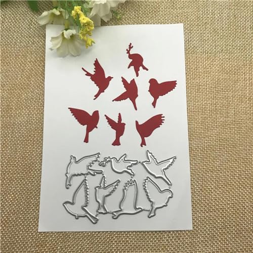 Metall-Stanzformen, 5 x 8,2 cm, Schwalbe, Schwarm, Metall-Stanzformen für Scrapbooking, Papier, Karten, Dekoration, Handwerk von KOFORULAIG