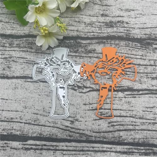 Metall-Stanzformen, 6,1 x 8,2 cm, Kreuzdekoration, Metall-Stanzformen für Scrapbooking, Prägung, Fotoalbum, Papierkarten, Dekoration von KOFORULAIG