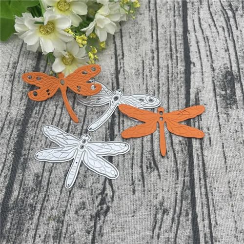 Metall-Stanzformen, 6,3 x 4 cm, Libellen-Metall-Stanzformen für Scrapbooking, Prägung, Fotoalbum, Papierkarten, Dekoration, 2 Stück von KOFORULAIG