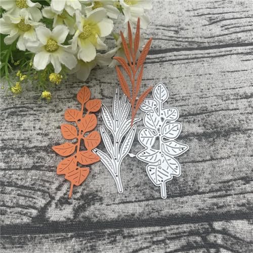 Metall-Stanzformen, 6,3 x 8 cm, Blätter, Spitzenbordüre, Metall-Stanzformen für Scrapbooking, Alben, Prägung, Papier, Karten, Dekoration von KOFORULAIG