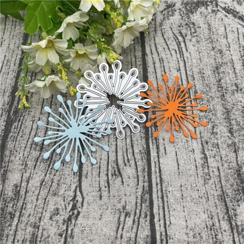 Metall-Stanzformen, 6,4 x 6,4 cm, Löwenzahn-Karte, Metall-Stanzformen für Scrapbooking, Alben, Prägung, Papier, Karten, Dekoration von KOFORULAIG