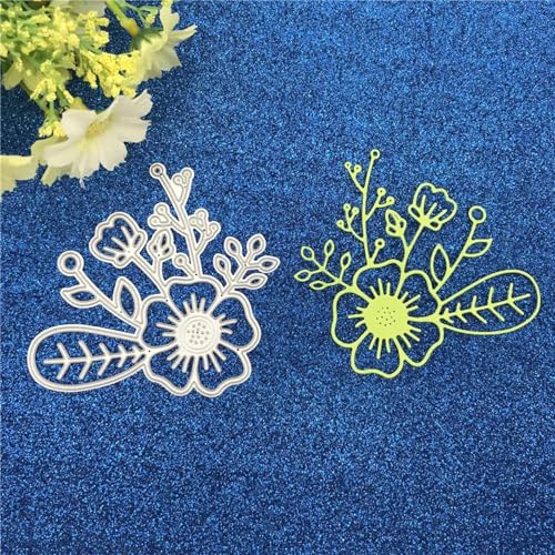 Metall-Stanzformen, 6,52 x 9 cm, Blumen-Metall-Stanzschablone für Scrapbooking, Fotoalbum, Prägung, Papierkarten, Basteln für Alben, Dekor-Werkzeuge von KOFORULAIG