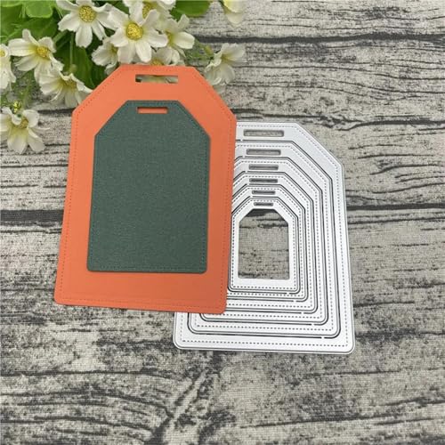Metall-Stanzformen, 6 Stück, 9 x 13 cm, Spitzenbordüre, Metall-Stanzformen für Scrapbooking, Alben, Prägung, Papier, Karten, Dekoration von KOFORULAIG