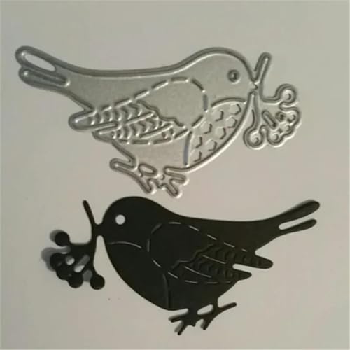 Metall-Stanzformen, 6 x 3,5 cm, Vögel, Metall-Stanzformen für Kartenherstellung, Dekoration, Prägung, Papier, Karten, Stempelschablonen von KOFORULAIG