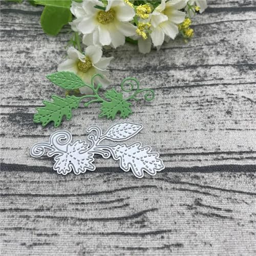 Metall-Stanzformen, 7,2 x 3,7 cm, Blumenblatt, Metall-Stanzformen für Scrapbooking, Prägung, Fotoalbum, Papierkarten, Dekoration von KOFORULAIG