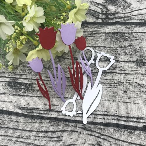 Metall-Stanzformen, 8 x 1,6 cm, Rosen, Blume, Metall-Stanzformen für Kartenherstellung, Dekoration, Prägung, Papier, Karten, Stempelschablonen von KOFORULAIG