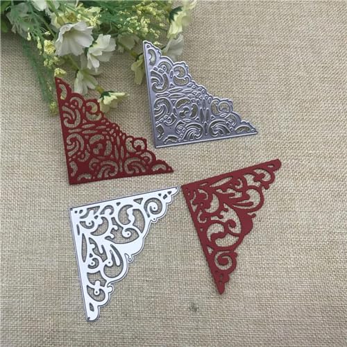 Metall-Stanzformen, 9,2 x 8 cm, Spitzenrand, Metall-Stanzformen für Scrapbooking, Alben, Papierkarten, Dekoration, Basteln, 2 Stück von KOFORULAIG