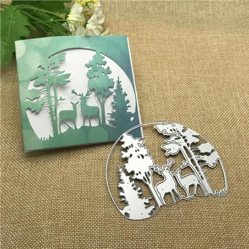 Metall-Stanzformen, 9,9 x 7,8 cm, weihnachtliche Metall-Stanzformen, Baumschablonen für Scrapbooking, Dekoration, Prägung, Handarbeit, Vorlage von KOFORULAIG