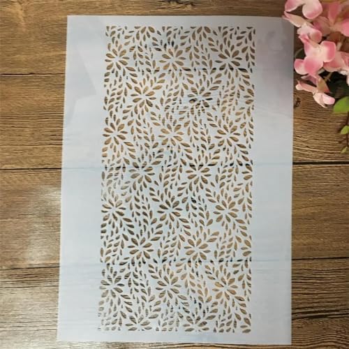 Schablonen zum Basteln, A4, 29 cm, Blattgeometrie-Schablonen zum Malen auf Holz, Zeichenvorlage, Scrapbook-Dekoration, DIY-Projekte, Stil 2 von KOFORULAIG