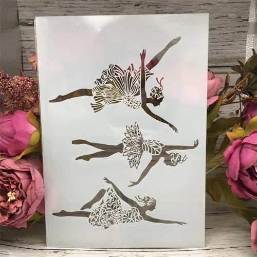 Schablonen zum Basteln, A4, 29 cm, Tanzendes Ballett, Mädchen, Schablonen zum Malen auf Holz, Zeichenvorlage, Scrapbook-Dekoration, DIY-Projekte, Stil 3 Schablonen zum Basteln, A4, 29 cm, Tanzendes Ballett, Mädchen, Schablonen zum Malen auf Holz, Zeichenvorlage, Scrapbook-Dekoration, DIY-Projekte, Stil 3 von KOFORULAIG
