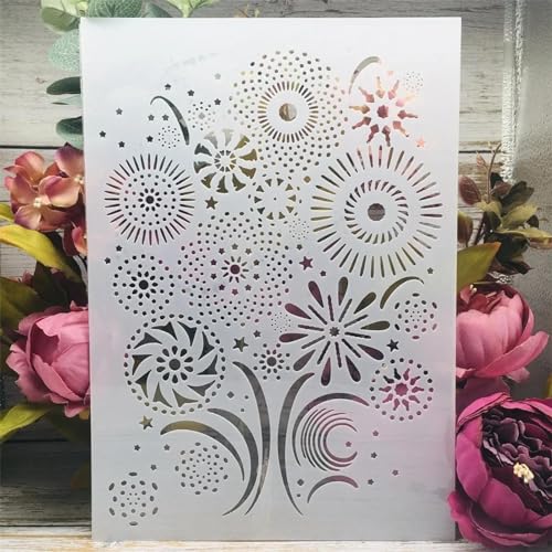 Schablonen zum Basteln, A4, 29 cm, Ziegelsteinmauer, Fenster, Schablonen zum Malen auf Holz, Zeichenvorlage, Scrapbook-Dekoration, DIY-Projekte, Stil 7 von KOFORULAIG