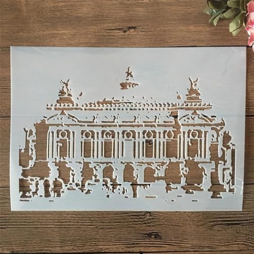 Schablonen zum Basteln, A4, 29 cm, ländliches Haus, Schablonen zum Malen auf Holz, Zeichenvorlage, Scrapbook-Dekoration, DIY-Projekte, Stil 7 von KOFORULAIG