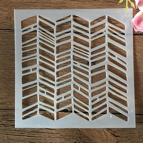 Schablonen zum Malen, 13 x 13 cm, Wassertropfen-Geometrie, Zeichenschablone zum Malen auf Holz, Wand, Stoff, Möbel, Boden, Schablonen für Bastelprojekte, Stil 1 von KOFORULAIG