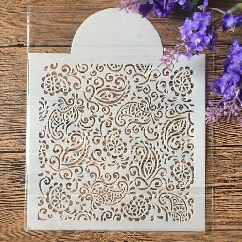 Schablonen zum Malen, 15 cm, Schablone zum Malen auf Holz, Wand, Stoff, Möbel, Boden, Schablonen für Bastelprojekte von KOFORULAIG
