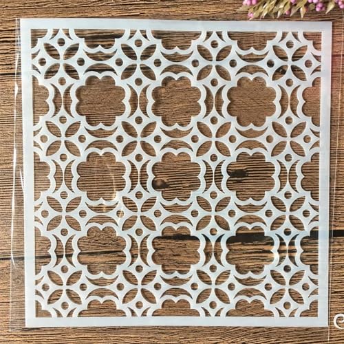 Schablonen zum Malen, 15 x 15 cm, Pflaumenblüten-Textur, Zeichenschablone zum Malen auf Holz, Wand, Stoff, Möbel, Boden, Schablonen für Bastelprojekte Schablonen zum Malen, 15 x 15 cm, Pflaumenblüten-Textur, Zeichenschablone zum Malen auf Holz, Wand, Stoff, Möbel, Boden, Schablonen für Bastelprojekte von KOFORULAIG