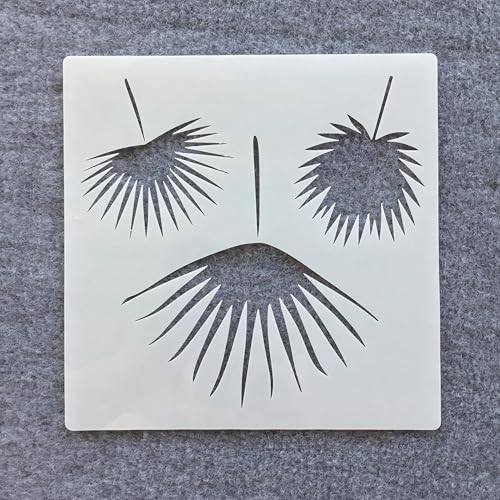 Schablonen zum Malen, 15 x 15 cm, grüne Pflanzenblätter, Zeichenschablone zum Malen auf Holz, Wand, Stoff, Möbel, Boden, Schablonen für Bastelprojekte, Stil 2 von KOFORULAIG