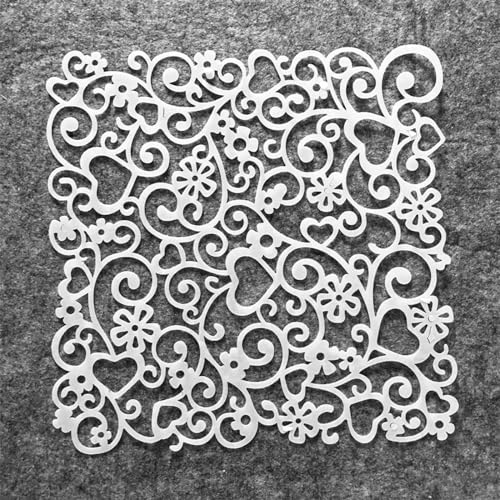 Schablonen zum Malen, 20 x 20 cm, unregelmäßige Liebesherzen, wiederverwendbare Schablonen zum Malen auf Holz, Stoff, Wänden, Möbeln, Leinwand, Heimdekoration, Basteln, Stil A von KOFORULAIG