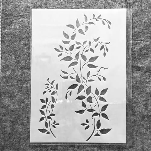 Schablonen zum Malen, 29 cm, A4, Vintage-Blumenrand, wiederverwendbare Schablonen zum Malen auf Holz, Stoff, Wänden, Möbeln, Leinwand, Heimdekoration, Basteln, Stil K Schablonen zum Malen, 29 cm, A4, Vintage-Blumenrand, wiederverwendbare Schablonen zum Malen auf Holz, Stoff, Wänden, Möbeln, Leinwand, Heimdekoration, Basteln, Stil K von KOFORULAIG