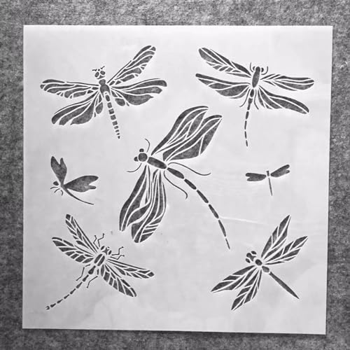 Schablonen zum Malen, 30 x 30 cm, Schmetterlinge, wiederverwendbare Schablonen zum Malen auf Holz, Stoff, Wänden, Möbeln, Leinwand, Heimdekoration, Basteln, Stil B von KOFORULAIG