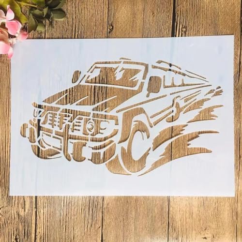 Schablonen zum Malen, A4, 29 cm, Auto-Zeichenschablone zum Malen auf Holz, Wand, Stoff, Möbel, Boden, Schablonen für Bastelprojekte von KOFORULAIG