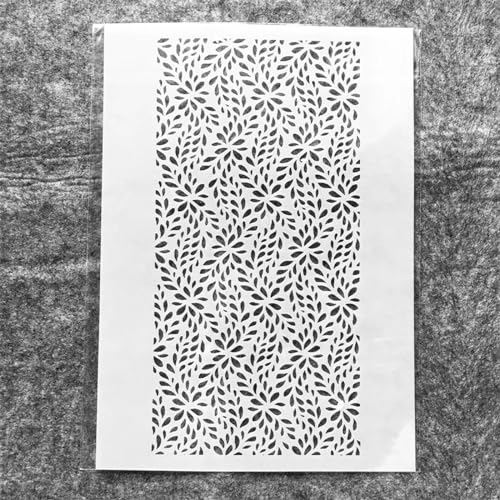 Schablonen zum Malen, A4, 29 cm, Blätter, geometrische Textur, wiederverwendbare Schablonen zum Malen auf Holz, Stoff, Wänden, Möbeln, Leinwand, Heimdekoration, Handwerk Schablonen zum Malen, A4, 29 cm, Blätter, geometrische Textur, wiederverwendbare Schablonen zum Malen auf Holz, Stoff, Wänden, Möbeln, Leinwand, Heimdekoration, Handwerk von KOFORULAIG