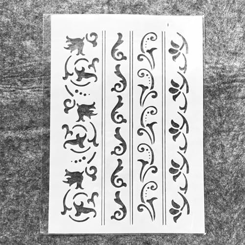 Schablonen zum Malen, A4, 29 cm, Blumenlinien, Trennkante, wiederverwendbare Schablonen zum Malen auf Holz, Stoff, Wänden, Möbeln, Leinwand, Heimdekor, Handwerk Schablonen zum Malen, A4, 29 cm, Blumenlinien, Trennkante, wiederverwendbare Schablonen zum Malen auf Holz, Stoff, Wänden, Möbeln, Leinwand, Heimdekor, Handwerk von KOFORULAIG