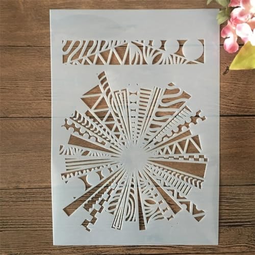 Schablonen zum Malen, A4, 29 cm, Feuerwerk, Geometrie, Zeichenschablone zum Malen auf Holz, Wand, Stoff, Möbel, Boden, Schablonen für Bastelprojekte Schablonen zum Malen, A4, 29 cm, Feuerwerk, Geometrie, Zeichenschablone zum Malen auf Holz, Wand, Stoff, Möbel, Boden, Schablonen für Bastelprojekte von KOFORULAIG