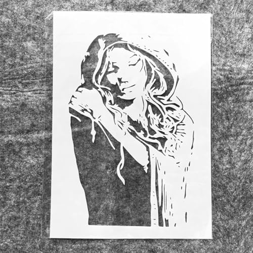 Schablonen zum Malen, A4, 29 cm, Motiv: Schlafmädchen, Frau, wiederverwendbare Schablonen zum Malen auf Holz, Stoff, Wänden, Möbeln, Leinwand, Heimdekoration, Basteln, Stil 1 Schablonen zum Malen, A4, 29 cm, Motiv: Schlafmädchen, Frau, wiederverwendbare Schablonen zum Malen auf Holz, Stoff, Wänden, Möbeln, Leinwand, Heimdekoration, Basteln, Stil 1 von KOFORULAIG