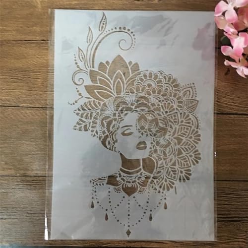Schablonen zum Malen, A4, 29 cm, Motiv: Schlafmädchen, Frau, wiederverwendbare Schablonen zum Malen auf Holz, Stoff, Wänden, Möbeln, Leinwand, Heimdekoration, Basteln, Stil 2 Schablonen zum Malen, A4, 29 cm, Motiv: Schlafmädchen, Frau, wiederverwendbare Schablonen zum Malen auf Holz, Stoff, Wänden, Möbeln, Leinwand, Heimdekoration, Basteln, Stil 2 von KOFORULAIG