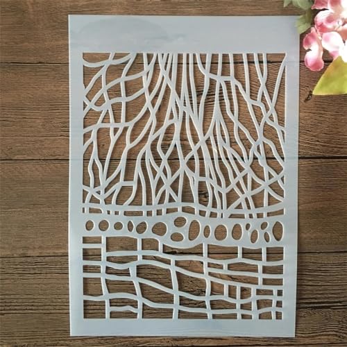 Schablonen zum Malen, A4, 29 cm, Spinnennetz, Zeichenschablone zum Malen auf Holz, Wand, Stoff, Möbel, Boden, Schablonen für Kunstprojekte von KOFORULAIG