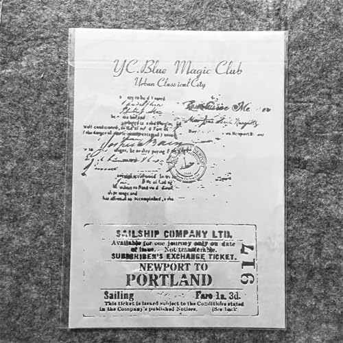 Schablonen zum Malen, A4, 29 cm, Vintage-Stil, Brief-Umschlag, wiederverwendbare Schablonen zum Malen auf Holz, Stoff, Wänden, Möbeln, Leinwand, Heimdekoration, Handwerk von KOFORULAIG
